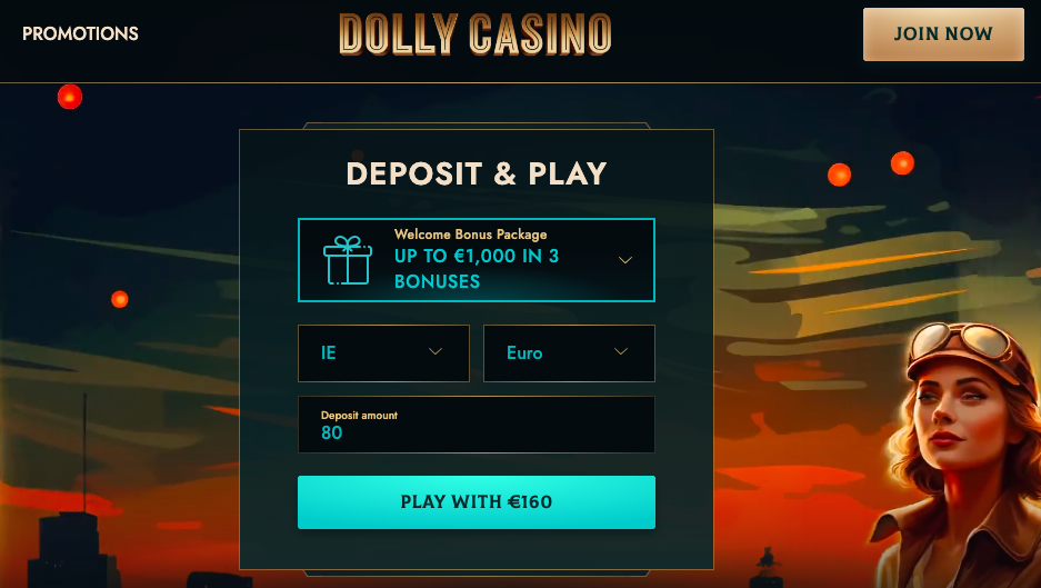 dolly casino UI